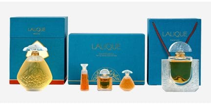 LALIQUE : Parfumflakons, 1992-1996,
5 Stück: 1. "F