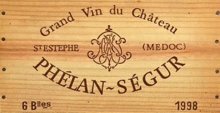 CHÂTEAU PHÉLAN SÉGUR: Saint-Estèphe, 1998,
2 sets 