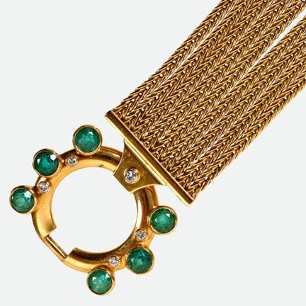 BRACCIALE CON TURMALINE E BRILLANTI: Thomas Dietsc