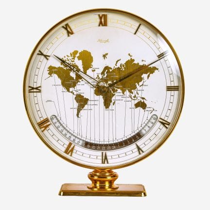 OROLOGIO CON ORA MONDIALE: Germania, 1959 (Kienzle