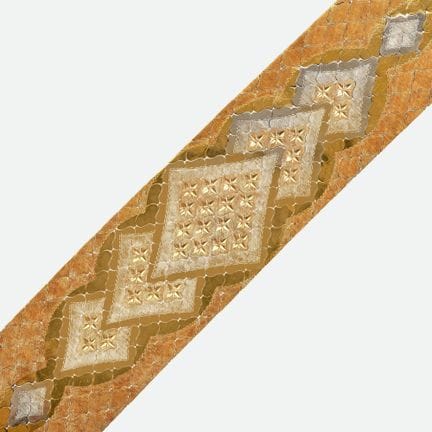 BRACCIALE IN ORO:
Bracciale largo a fascia piatta 