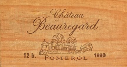 CHÂTEAU BEAUREGARD: Pomerol, 1990,
12 bottles, OHK