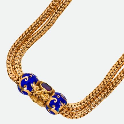 COLLIER À GRANATS : France, seconde moitié du XIXe