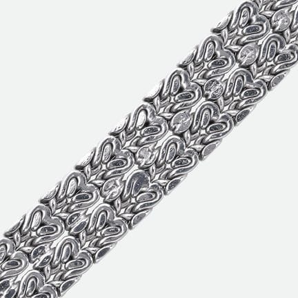 BRACCIALE IN ORO:
Classico bracciale in oro bianco