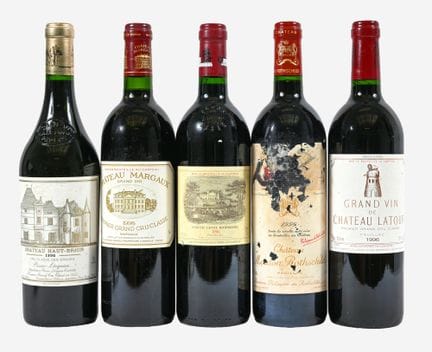 MIXED LOT: Bordeaux, 1996,
5 bottles: Château Lafi
