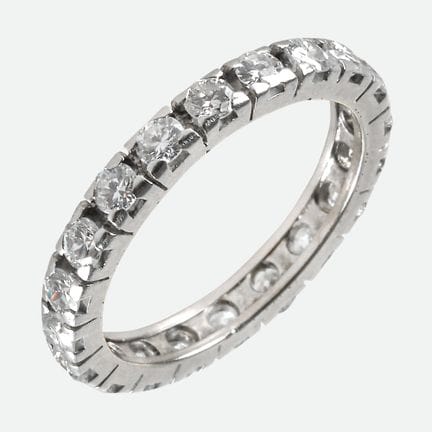 ANELLO ALLIANCE:
Creazione moderna in oro bianco 1