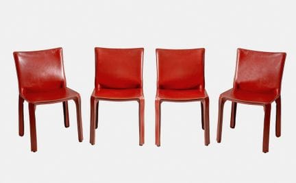 BELLINI, MARIO (Milano, 1935): 4 sedie "Cab 412", 
