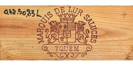 CHÂTEAU D'YQUEM: Sauternes, Marquis de Lur Saluces