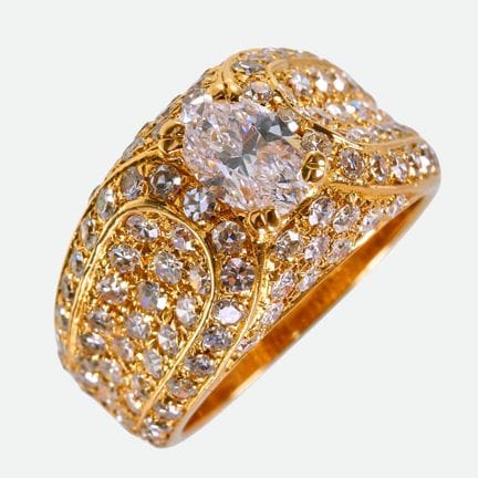 ANELLO CON DIAMANTE: Tännler, Zurigo,
Splendido an