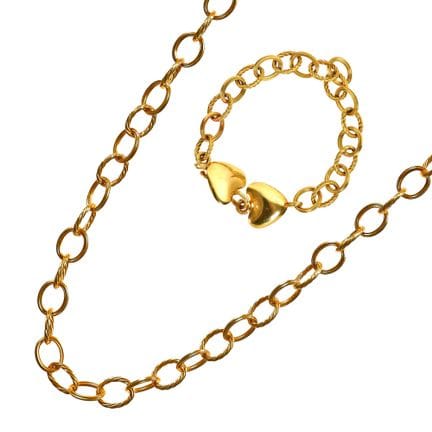 COLLIER ET BRACELET BARETTLI :
Ensemble Barettli o