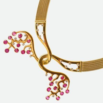 COLLIER DE RUBIS ET DE BRILLANTS : Thomas Dietschy
