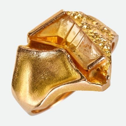 ANELLO CON CITRINO: Lapponia, "Prisma", Helsinki,
