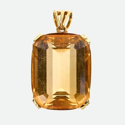 PENDENTIF EN CITRINE :
Élégant bijou en or jaune 1