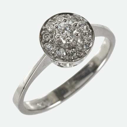ANELLO CON BRILLANTI:
Graziosa composizione “Entou
