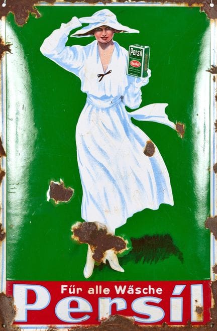PANNEAU ÉMAILLÉ : « Persil », Allemagne, vers 1930