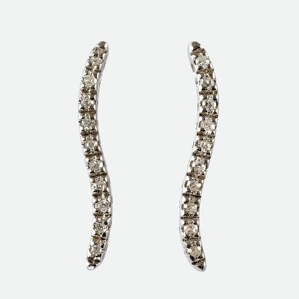 ORECCHINI CON DIAMANTI:
Elegante paio in oro bianc