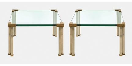 PAIRE DE TABLES D'APPOINT : Italie, XXe siècle
En 
