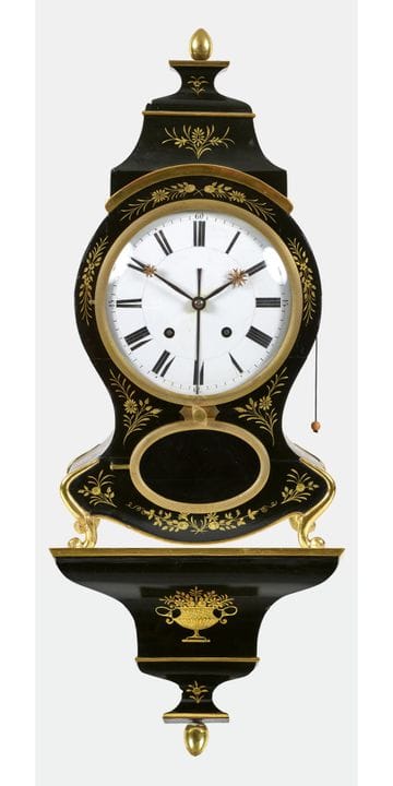 PENDULE: Svizzera, 1850 circa,
Cassa in legno nero