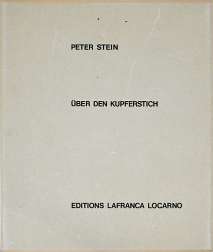 STEIN, PETER (Burgdorf 1922 - 2015 Bern) : "Über d