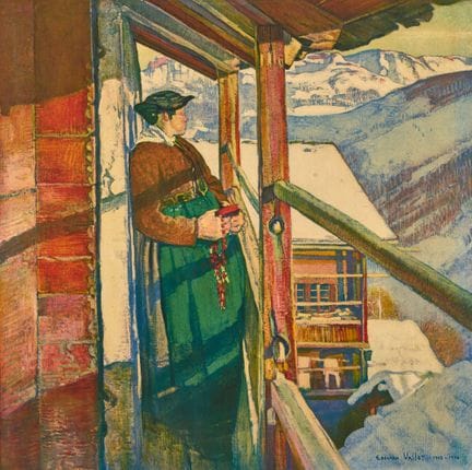 VALLET, ÉDOUARD (1876 Ginevra 1929): "Domenica mat