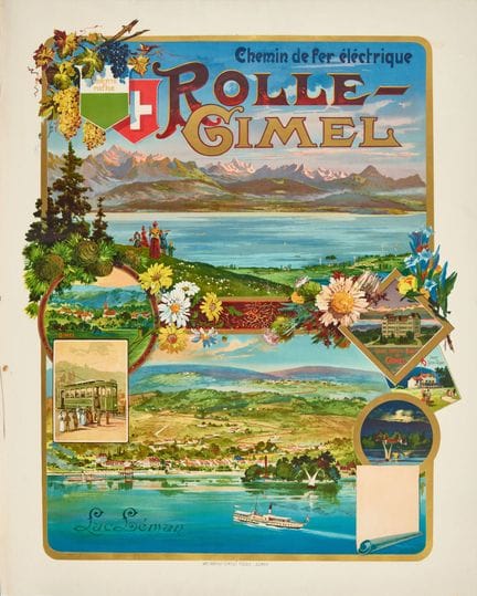 ANONYM : "Chemin de Fer éléctrique - Rolle-Gimel"
