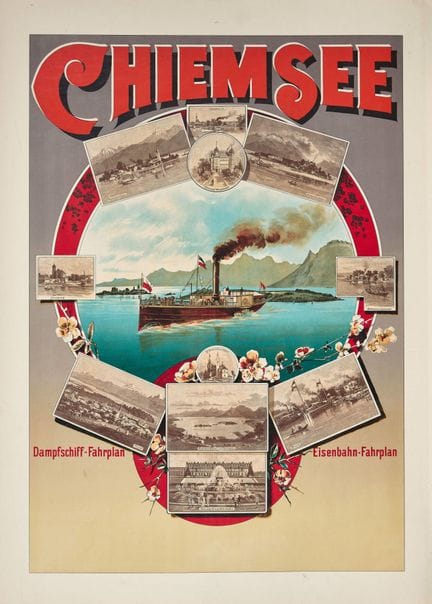 ANONYM : "Chiemsee"
Farblithografie
92x61,5 cm (Bl