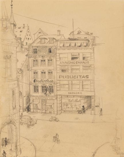ZURKINDEN, IRÈNE (1909 Basel 1987) : Strassenszene