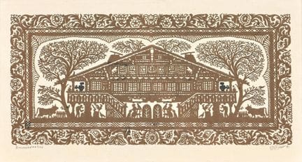 OPPLIGER, ERNST (Meikirch 1950) : "Simmentalerhus"