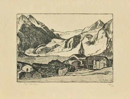 VALLET, ÉDOUARD (1876 Genève 1929) : "Evolène"
Lit