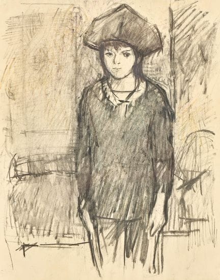 ROPÉLÉ, WALTER (Basel 1934) : Stehender Jüngling m