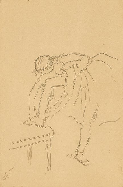 DEGAS, EDGAR (1834 París 1917): «Danseuse mettant 