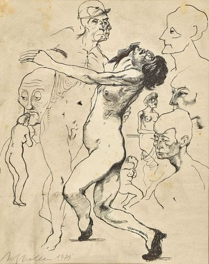 HRDLICKA, ALFRED (1928 Vienna 2009) : Senza titolo