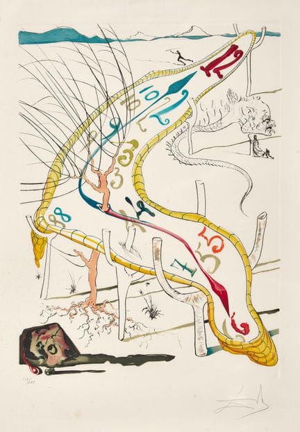 DALÍ, SALVADOR (1904, Figueras – 1989)
Nach - Afte