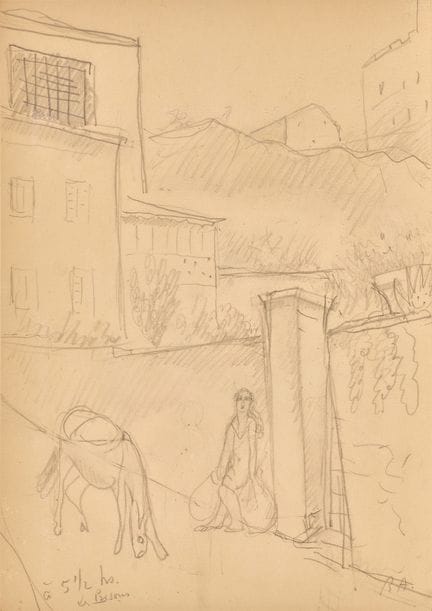 AUBERJONOIS, RENÉ (1872 Losanna 1957): "à 5 1/2 hs