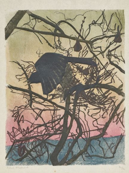 HAINARD, ROBERT (1906 Ginevra 1999): "Le merle va 