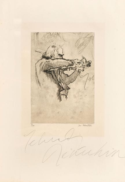 RUBINSTEIN, DAN (Netanya 1940); MENUHIN, YEHUDI (N