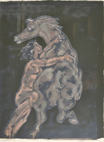 ERNI, HANS (1909 Lucerna 2015): «Jinete»
Litografí