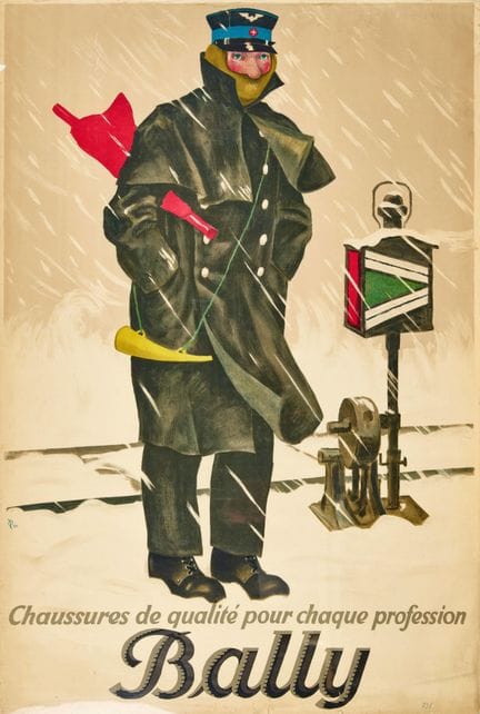 LAUBI, HUGO (1888 Zürich 1959) : "Bally"
Farblitho