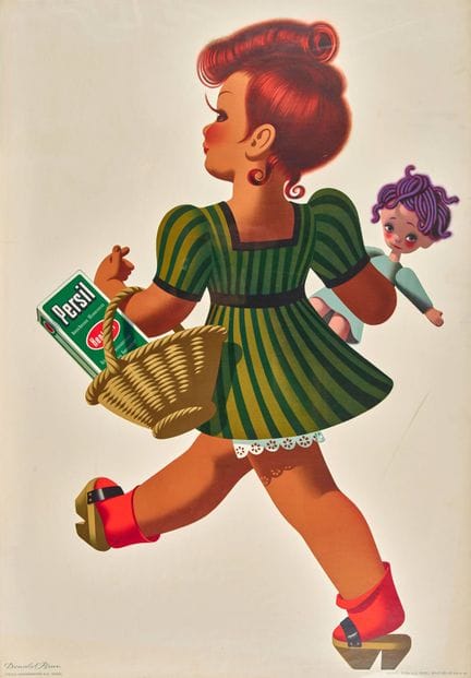 BRUN, DONALD (1909 Neuchâtel 1999) : "Persil"
Farb