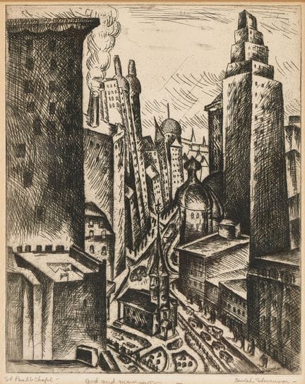 STEVESON, BEULAH (1895 New York 1965) : "St Paul's