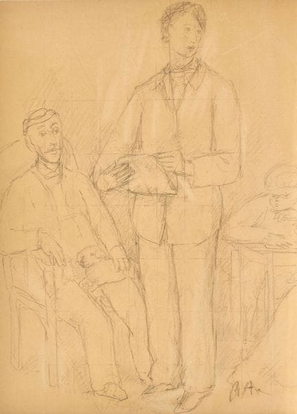 AUBERJONOIS, RENÉ (1872 Losanna 1957): Studio di u