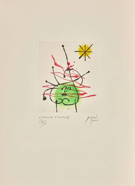 MIRÓ, JOAN (Montroig 1893 - 1983 Palma di Maiorca)