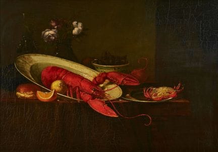 GERMANIA, INTORNO AL 1800: Natura morta con crosta