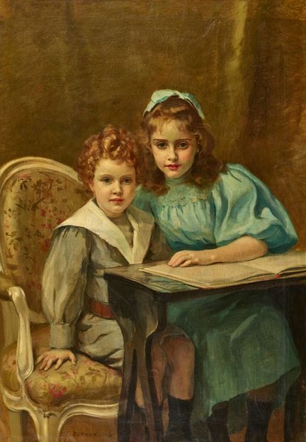 DUFAUX, AUGUSTE FRÉDÉRIC (Ginevra 1852 - 1943 Losa