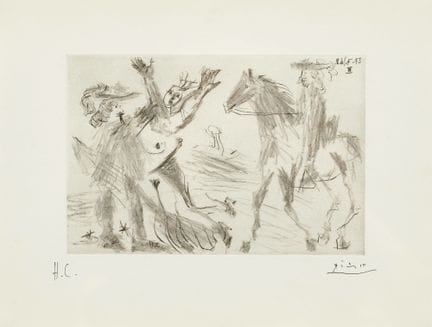PICASSO, PABLO (Malaga 1881 - 1973 Mougins): "Enlè