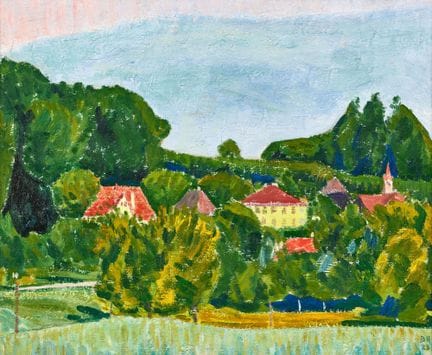 HESSE, BRUNO (Zurich 1905 - 1999 Oschwand) : Vue d