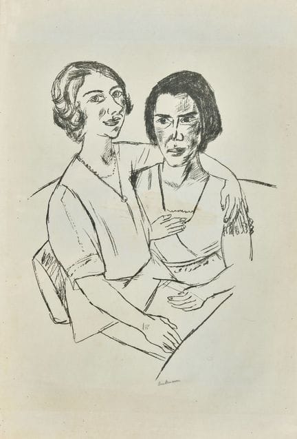 BECKMANN, MAX (Lipsia 1884 - 1950 New York): "Due 