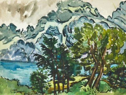 ITTEN, JOHANNES (Linden 1888 - 1967 Zurigo) : Lago