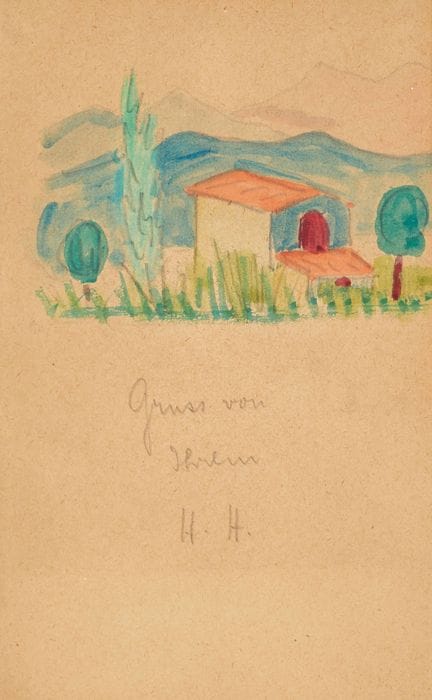 HESSE, HERMANN (Calw 1877 - 1962 Montagnola): Paes