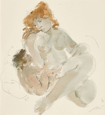 ERNI, HANS (1909 Lucerna 2015): Madre con bambino
